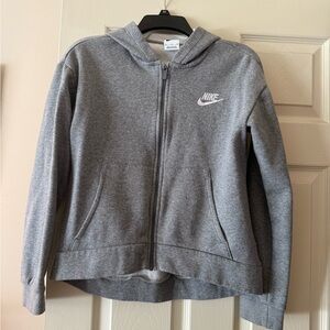 Nike Gray Zip-Up Hoodie